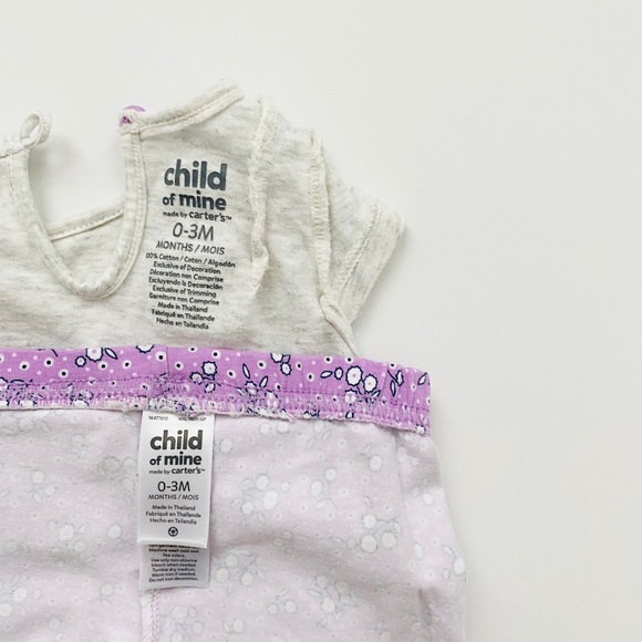 2 Piece Bunny Ruffle Shirt and Leggings Set - Picture 4 of 5